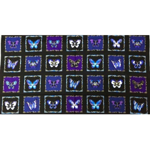 Bavlnený panel motýle