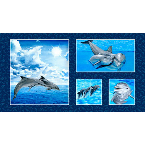 Bavlnený panel delfín
