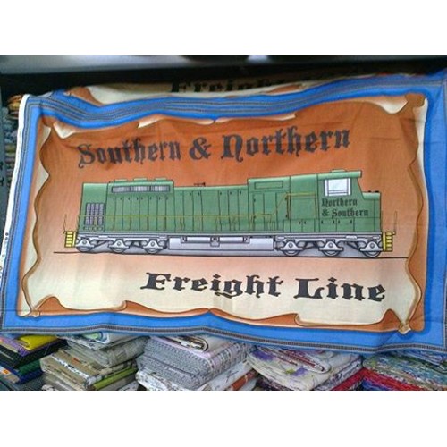 Bavlnený panel lokomotíva, rušeň, vlak