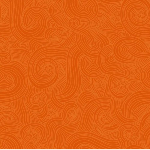 Dizajnérska bavlna just color vlny (Oranžová)