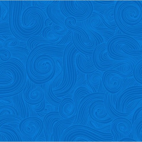 Dizajnérska bavlna just color vlny (Modrá svetlá)