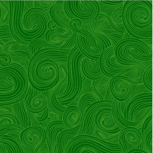 Dizajnérska bavlna just color vlny (Zelená)
