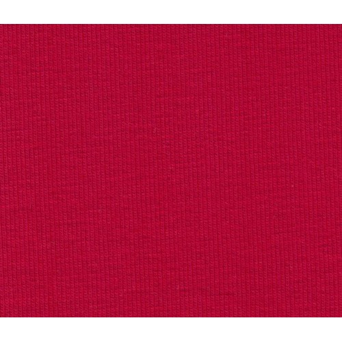 Bavlnená teplákovina s jemným počesom č. 36  Oekotex 100 (červená)