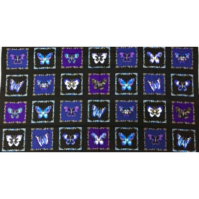 Bavlnený panel motýle
