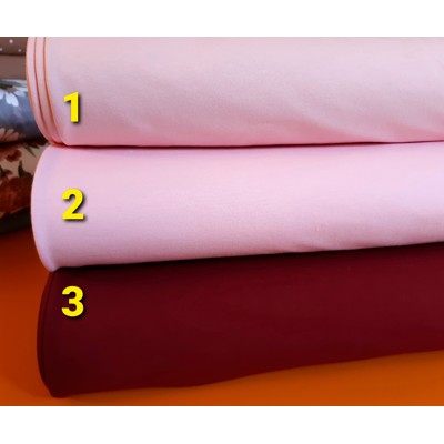 Bavlnená teplákovina š. 190cm   č.1 ružová svetlá (Ružová svetlá)