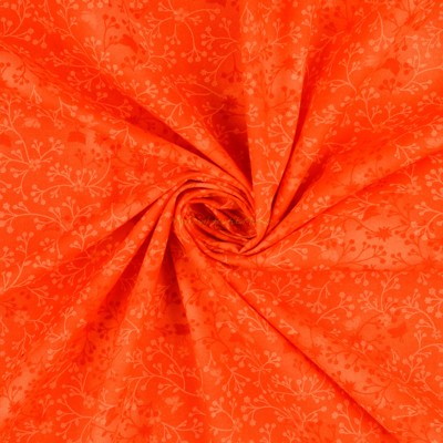 Bavlnené plátno bylinky mramor (Oranžová)