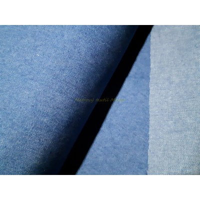 Rifľovina 85% bavlna 15% polyester (modrá)