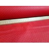 Bavlnené plátno bavlna prémium kvality čierne bodky na červenej, potlač II.akost (červená)