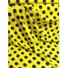 Silky elastická vzdušná šatovka bodky (Modré na žltej)