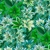 Dizajnérska bavlna kvety ľalie (zelená)