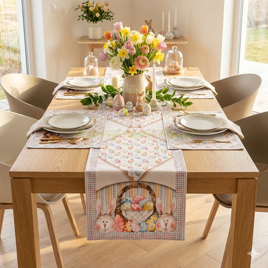 Návod: Veľkonočné prestieranie a štóla z panelov | Margo Metráž