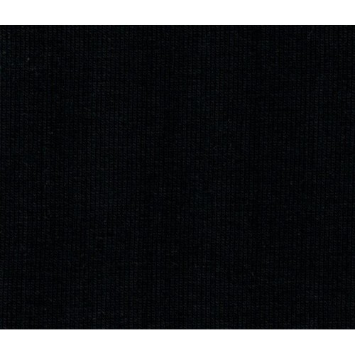 Bavlnená teplákovina s jemným počesom č. 17  Oekotex 100 (Čierna)
