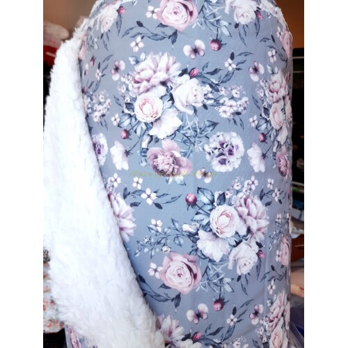 Softshell s barančekom 1,4m (Ruže na šedom)