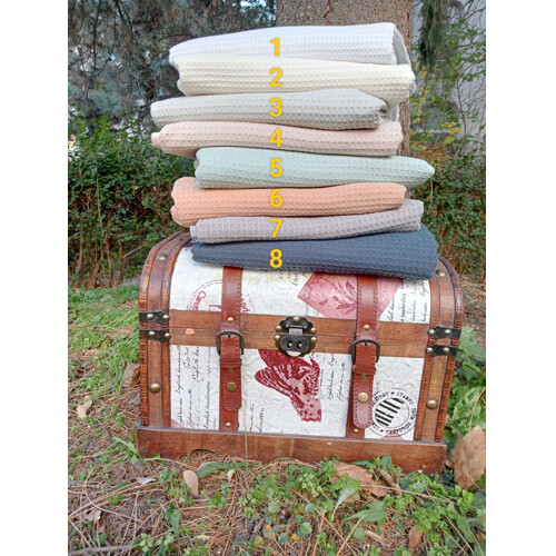 Vaflovina Waffle šírka cca 240 cm (1-biela)