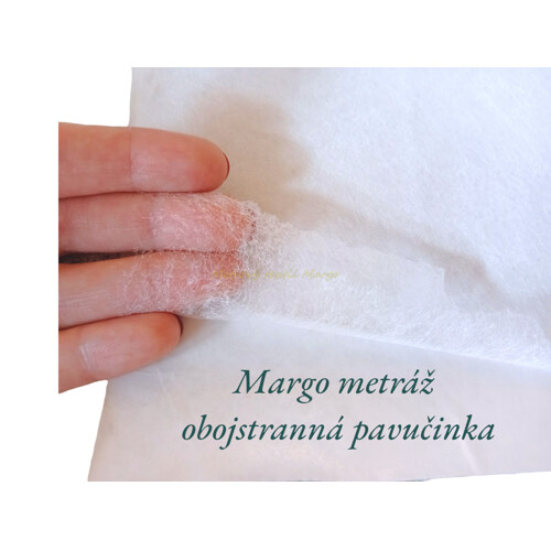 pavučinka - obojstranne lepivý vlizelín na fixáciu aplikácii pred prišitím