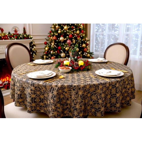 Vianočný obrus kruh cca 145 cm