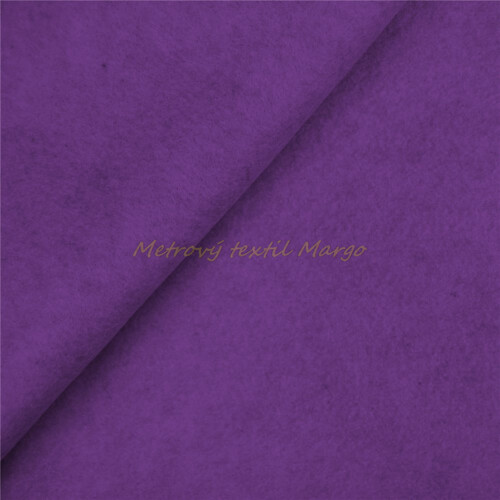 Filc mäkký tmavofialový metráž Margo