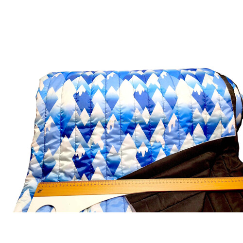 Hrubý prešiv s podšívkou: Zasnežené hory | Kreativcentrum Margo