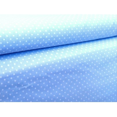 bavlnené plátno prémiová bavlna bodky modré