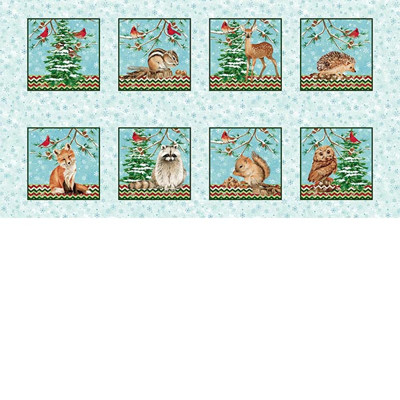 Dizajnérsky vianočný panel Vianoce lesné zvieratá,