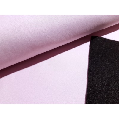 Softshell svetloružový, čierny rub (Ružová)