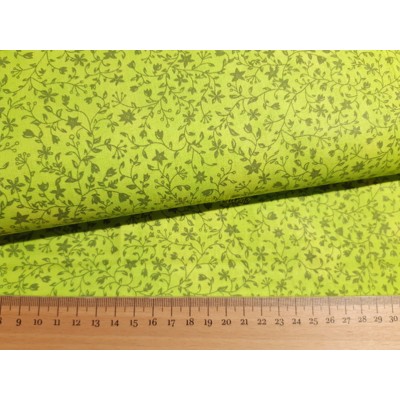 Bavlnené plátno bavlna vetvičky (Zelená)