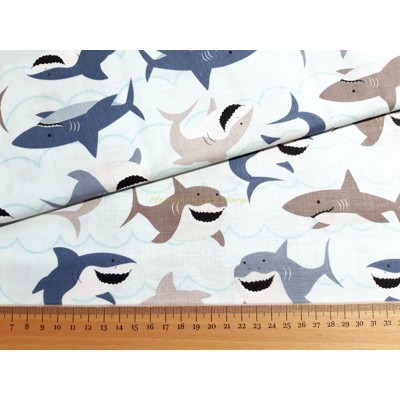 Dizajnérska bavlna plátno žralok