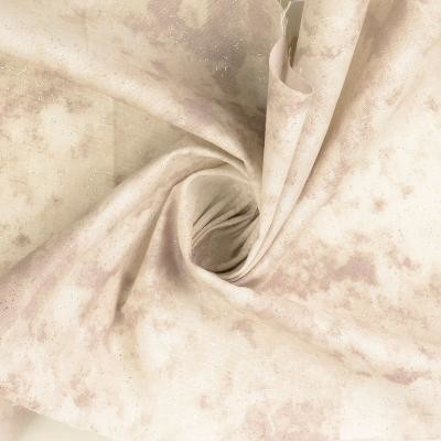 Bavlnené plátno bavlna mramor strieborná potlač (Béžová)