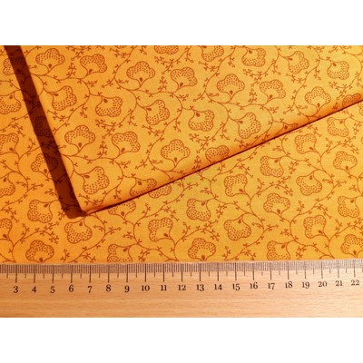 Dizajnérska bavlna plátno listy vetvičky