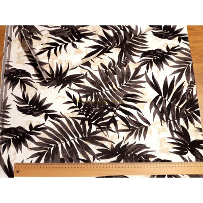 Šatovka polyester/viskóza palmové listy