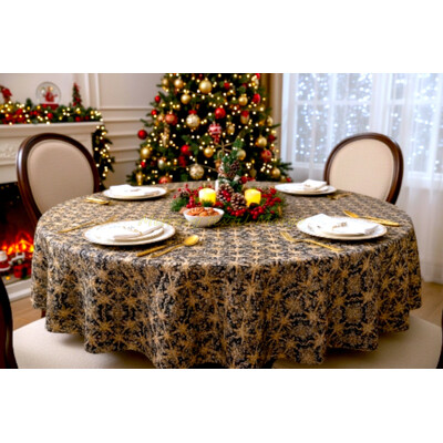 Vianočný obrus kruh cca 145 cm