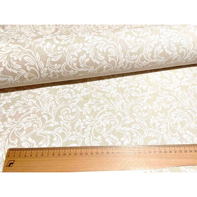 Dekoračka režná biely ornament