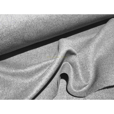 Vlnený flauš sivý – kvalitná kabátovina v metráži | Kreativcentrum Margo