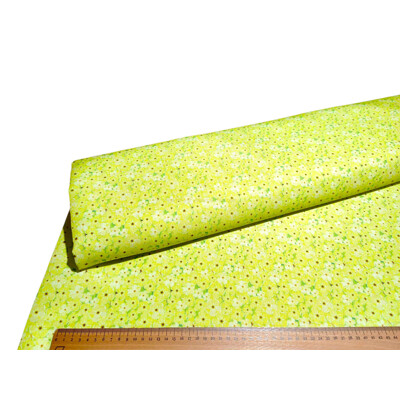 Teflónová látka Jarná Lúka – Zelená a žltá | Margo