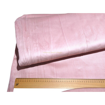 Ružový bavlnený manchester s elastanom | Široký vrúbok 3mm | Margo