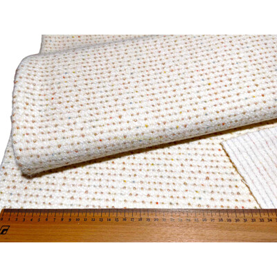 Maslový štrikovaný úplet s lurexom | Látka na kardigán | Margo