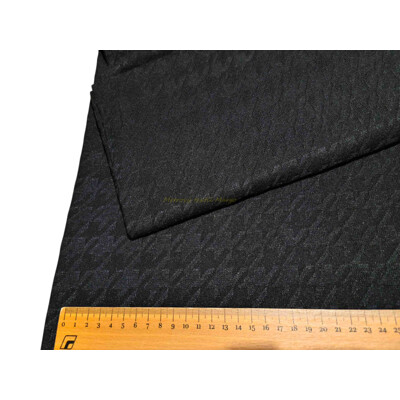 Čierny úplet vzor kohútia stopa | Viskóza a elastan | Margo