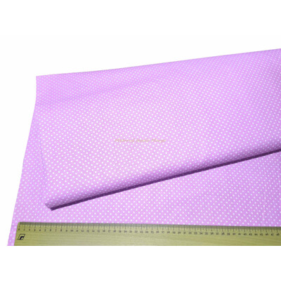 Bavlnené plátno Biele bodky 3 mm (fialové) | Kreativcentrum Margo