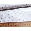 Bavlnené plátno vianočná bavlna hviezdičky strieborná potlač (Strieborna na bielej)
