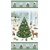 Bavlnený panel vianočný stromček, vianoce