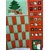 Dizajnérsky bavlnený panel adventný kalendár Vianoce