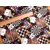 Dizajnérska bavlna hry karty šípky domino dáma šach biliard