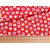 Dizajnérska bavlna plátno farebné hviezdičky (Červená)