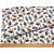 Prémiová dizajnová bavlna Windham Fabrics z kolekcie Hallow's Eve s elegantným halloweenskym motívom čiernych mačiek a oranžových tekvíc na sivom mramorovom podklade – metrový textil Kreativcentrum Margo.